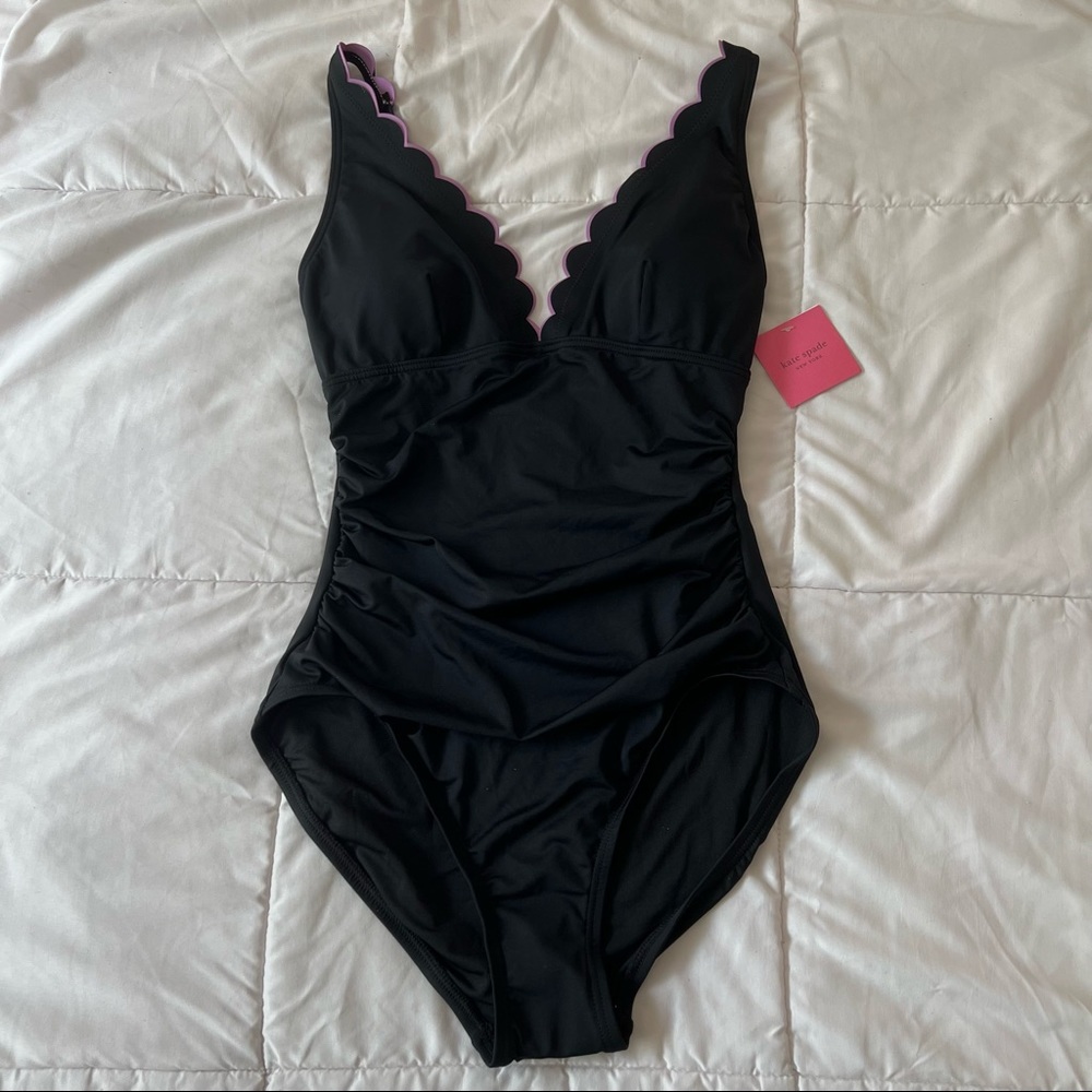 Kate Spade Swim Black Scalloped One Piece 🖤